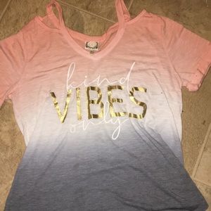 Kids t shirt ombré kind vibes only never been worn